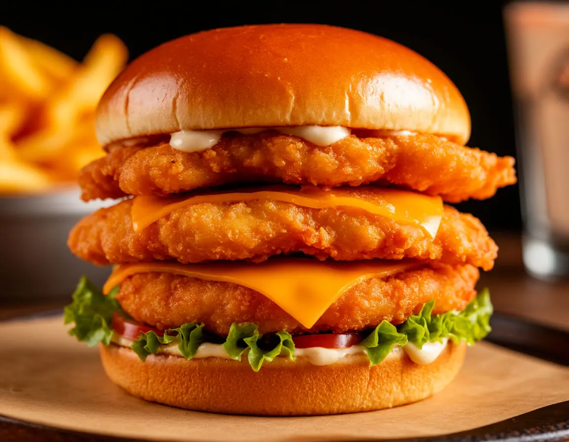 Double Chicken Burger