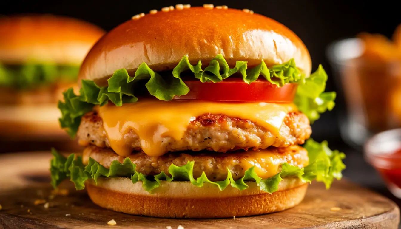 Cheesy Chicken Burger